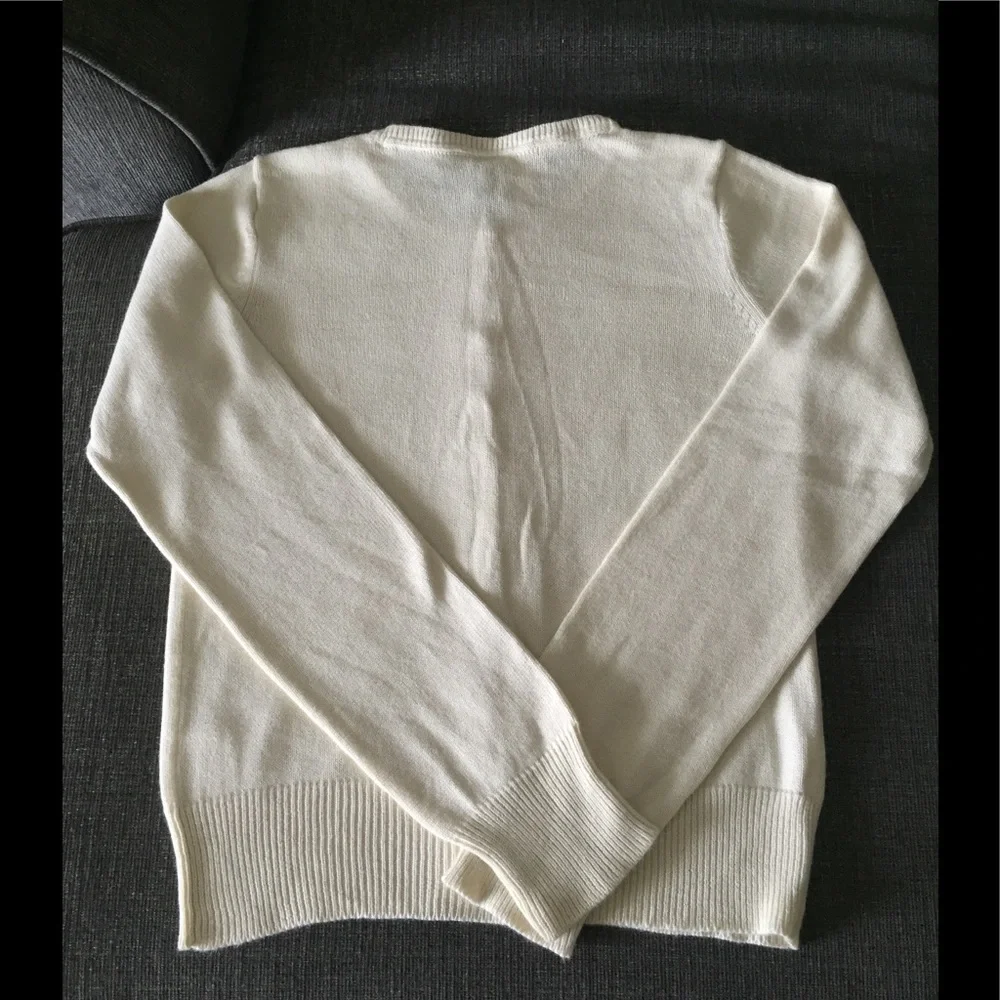 GAP Cardigan Sweater *Velvet Trim Rhinestone Buttons